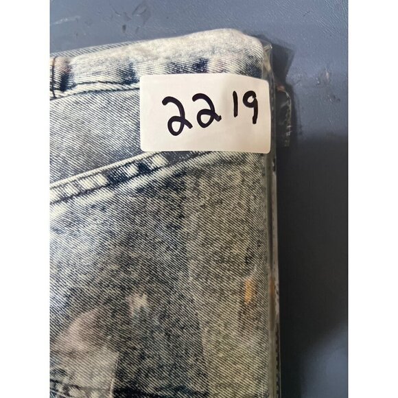 Wild Fable Womens  Acid Wash Denim Shorts Medium  Elastic Waist Summer Stretch - Picture 8 of 8